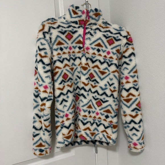 Eddie Bauer Womens Midweight Plush Quarter Zip Fleece Pullover - Picture 6 of 10